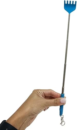 Miniatura 2 de Llavero telescópico de metal extensible para eliminar la picazón, 2 unidades