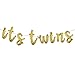 ITS A Boy Girl Twins Letter foil Balloons Children Party Decoration Birthday Party Balloons Inflatable Balloon Baby Shower Birthday Party Gender Reveal Party (L ITS Twins Gold)