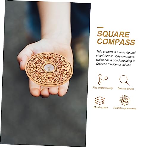 Set Feng Shui Brújula Portátil y Liviana con Diseño Tradicional Chino y Bolsa de Almacenamiento miniatura 7