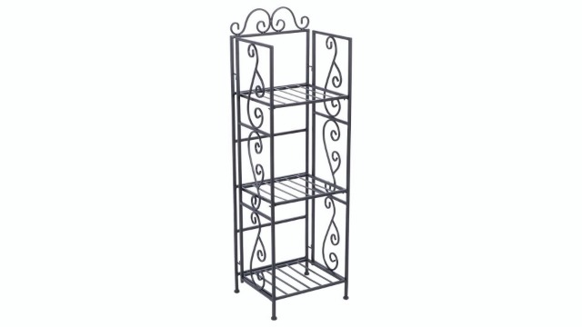 Amazon.com: 3-Tier Metal Plant Shelf, Wire Rack Storage Shelf Iron