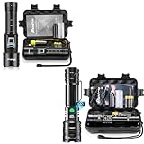 PHIXTON 2 Pack Rechargeable Flashlights High Lumens Super Bright, High Powered LED Flashlight USB C, High Beam Long Lasting Powerful Heavy Duty Strong Flash Light for Hiking