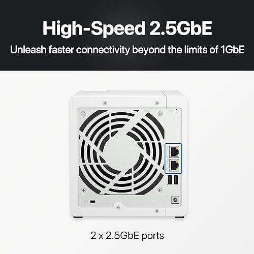 Image of QNAP 4 Bay NAS with 12TB Storage Capacity, Preconfigured RAID 5 Seagate IronWolf Drives Bundle, 2.5GbE Ports (TS-433-4G-44ST-US)