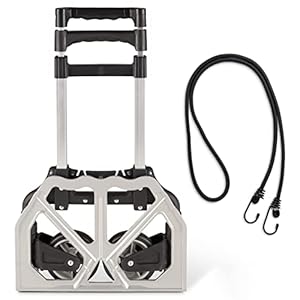 Heavy Duty Sack Truck Folding Portable Hand Truck Hand Industrial Trolley (80 kg maximum) – carrying plate 24x39cm