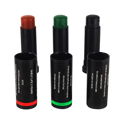 Pintura Facial Desportiva,Conjunto de 3 maquiagem de fundação de futebol de pintura de rosto verde d