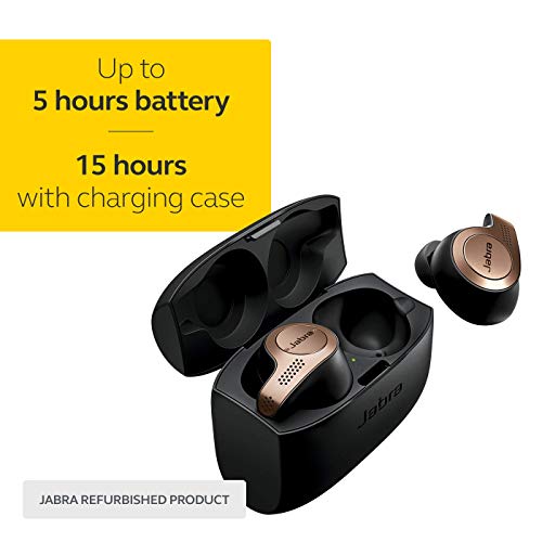 Jabra Elite 65T Alexa Enabled True Wireless Earbuds Charging Case - Copper Black (Renewed) #TOP2