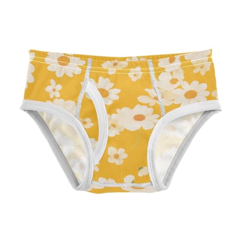 KLL Flowers Yellow Baby Boys Comfort Nighttime Underwear Cute Undies