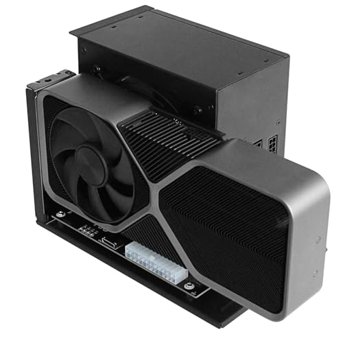 Image of PCIe 4.0 x4 64Gbps Compatible eGPU DOCK, with OCuLink SFF-8612 8311 to PCIe x16 and SFF-8611 Male Cable, Enclosure supports Standard ATX Power and External Graphics Cards GPU for Laptop Mini PC