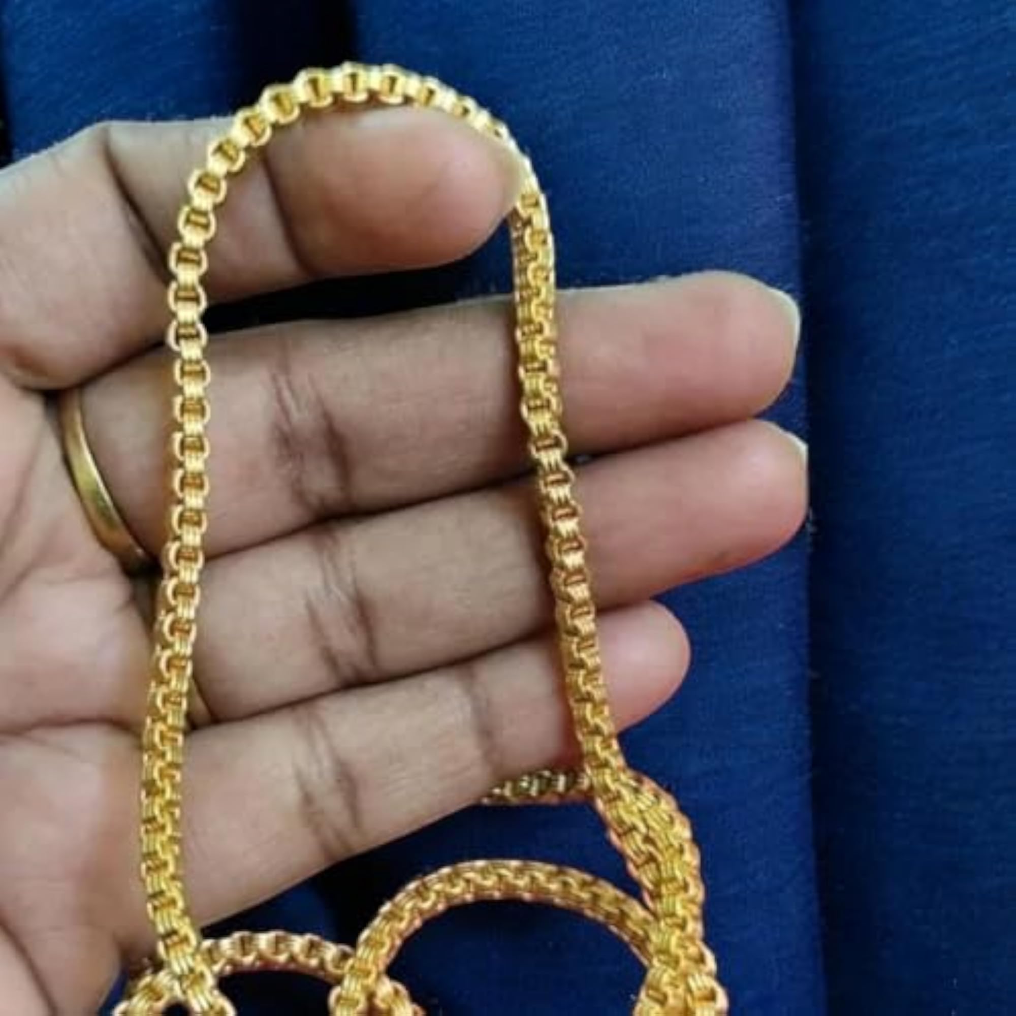 Latest 1 Gram Gold-Plated Chain 24 Inch
