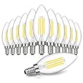 MAXvolador Dimmable E12 LED Candelabra Bulbs 60W Equivalent, Neutral White 4000K, 600LM Chandelier Light Bulb, B11 LED Candle Light Bulbs, 12 Pack