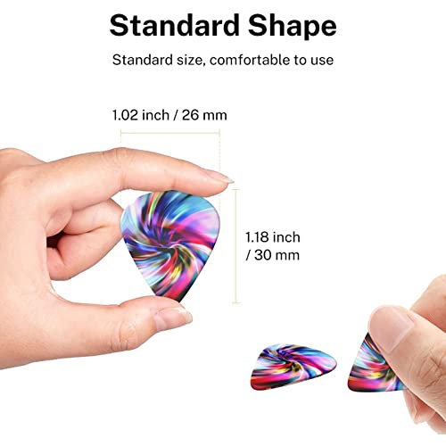 Lot de 6 médiators colorés Tie Dye pour guitare acoustique, guitare électrique, basse, ukulélé – fins, moyens et épais. - Les Beatles, Paul McCartney, John Lennon, RIngo Starr, George Harrison Lot de 6 médiators colorés Tie Dye pour guitare acoustique, guitare électrique, basse, ukulélé – fins, moyens et épais. – Image 8