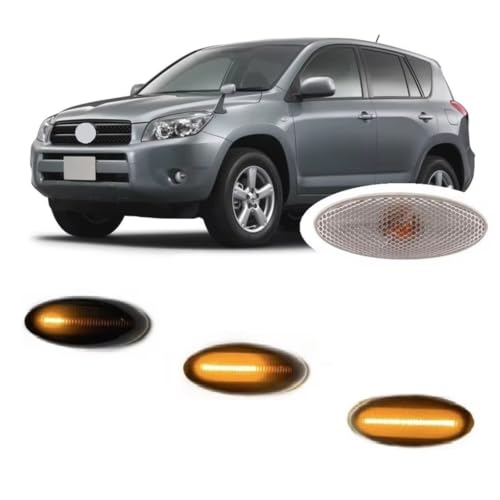 Intermitente de retrovisor LED para solucionar luces opacas en Toyota RAV4 2