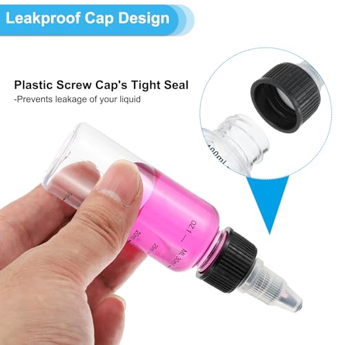 Botella dispensadora de plástico para líquidos tintas y aceites con escala medidora 4