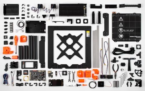Prusa MK4S Original 3D-Drucker-Kit, Abnehmbare Druckblätter, DIY Kit für 3D-Drucker für Anfänger, Spaß zu montieren, automatische Kalibrierung, Filamentmuster enthalten, Größe