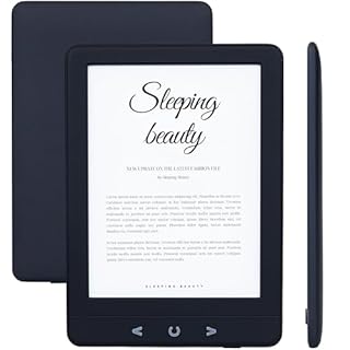 Silvergear® Ebook Reader con Retroilluminazione | Touchscreen E-Ink da 6 Pollici | Memoria da 4 GB per 3000+ E-Books | Pocketbook | Antiriflesso e Leggero | Nero