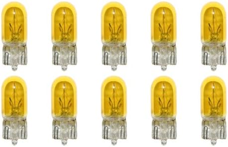 CEC Industries #194Y (Yellow) Bulbs, 14 V, 3.78 W, W2.1x9.5d Base, T-3.25 shape (Box of 10)