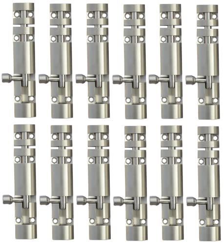 Image of DHAKAD Tower Bolt Stainless Steel ZYLO 6 INCH Pack of 12 PCS