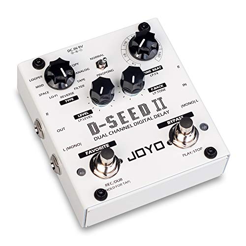 Joyo D-Seed-Ii Multi Pedal Effect, Stereo Looper Effect & Delay Pedal Effect For Electric Guitar Dual Channel & 8 Digital Delay Modes #TOP1