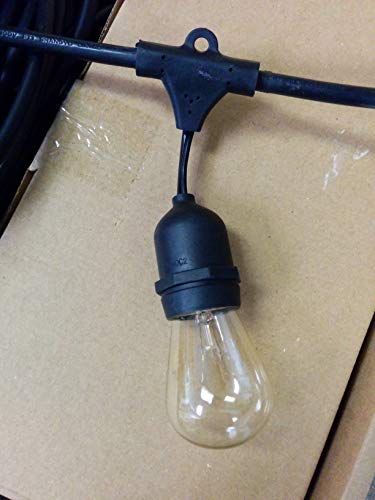 Luces de cadena exterior 50 pies con 25 sockets colgantes miniatura 4