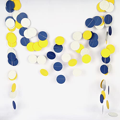 Lot de 7 guirlandes rondes en papier 2 m - Pour fête, anniversaire, mariage, fête de mariage Cover