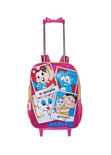 Kit Mochila Turma Da Monica Infantil Rodinhas Lancheira Esco