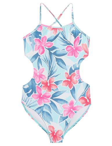 Image of Kanu Surf Girls' Amelia UPF 50 Double Cut-Out Banded One Piece Swimsuit