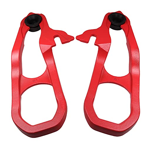 JDMSPEED New Heavy Daty Front Car Tow Hooks Left & Right with Hardware Red Replacement for Dodge Ram 1500 DT with 3.6L 5.7L Engine 2019 2020 2021 2022 Replaces 82215268AB 82215268AB 68272945AB by JDMSPEED - Image 9