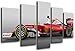 Produktbild Wandbild - Formel-1-Auto, Ferrari F1, Sebastian Vettel, 165 x 62 cm, Holzdruck - XXL Format - Kunstdruck, ref.26553