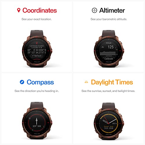 Polar Grit X Pro - Gps Multisport Smartwatch - Military Durability, Sapphire Glass, Wrist-Based Heart Rate, Long Battery Life, Navigation - Best For Outdoor Sports, Trail Running, Hiking #TOP5