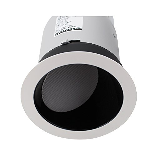 Lightolier C4P20Lbkw Recessed Downlight Calculite 4" Lensed Wall Washer Specular Black, White Flange #TOP1