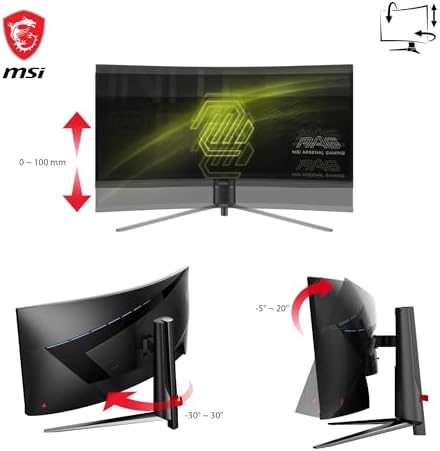 MSI MAG 345CQR 34'' 180Hz 1ms WQHD VA Curved Gaming (Oyuncu) Monitör - Görsel 5