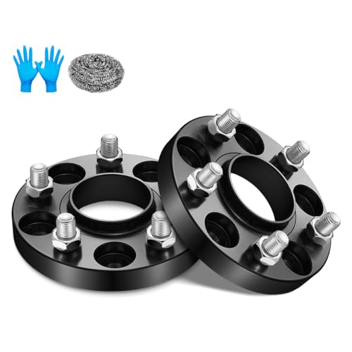 SYKRSS 5x114.3mm Wheel Spacers 20mm Compatible with Tesla 3 2017-2024, 64.1 mm Center Bore & 5 Lug 5x4.5 Forged Wheel Adapters M14x1.5 Compatible with Tesla Y 2020-2024, 2PCS