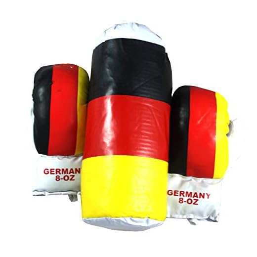 Lisaro Boxsack Kidds-Star Ca.2 kg, inkl. Boxhandschuhe mit Deutschland Flage.