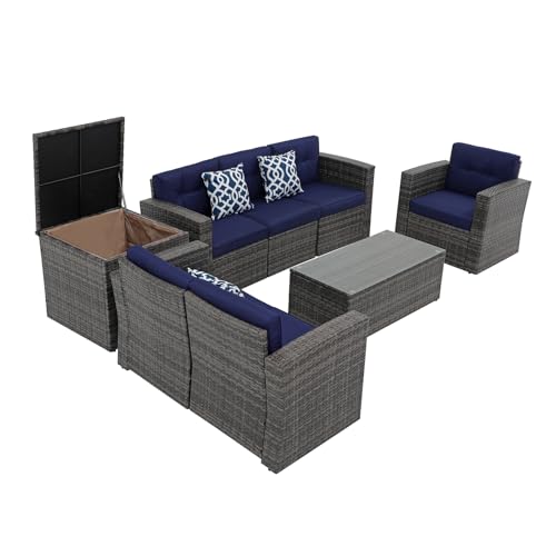Super Patio 8-Piece Wicker Outdoor Furniture Set