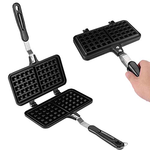 1-teilige Waffeleisen-Rechteckform Antihaft-Waffelform-Backform-Herstellungswerkzeug-Hersteller Pressplatte Küche – Bild 6