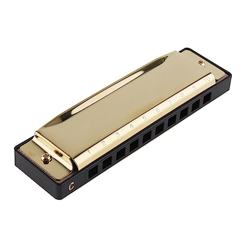 PacuM Harmonica par Instrument Clé 10 Trous 20 Tons Or/Noir Portable Harmonica Harpe Orgue à Bouche Instrument de Musique en Acier Inoxydable for Débutant Harmonica (Color : Gold) - Les Beatles, Paul McCartney, John Lennon, RIngo Starr, George Harrison PacuM Harmonica par Instrument Clé 10 Trous 20 Tons Or/Noir Portable Harmonica Harpe Orgue à Bouche Instrument de Musique en Acier Inoxydable for Débutant Harmonica (Color : Gold)
