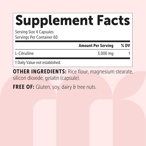 Image of Micro Ingredients L-Citrulline 3,000 mg Per Serving, 240 Capsules | Nitric Oxide Supplement* for Men & Women | Amino Acid Supplement | Non-GMO, Gluten Free