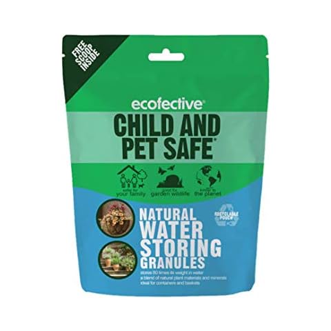 MPC ERADICATE Ecofective - Natural Water Storing Granules - hanging baskets pots tubs containers - 350g child pet safe Cover