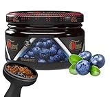 TANYA Blueberry Herbal Hookah Molasses 100% Nicotine & Tobacco Free Shisha Hookah Flavors Fruit Mix Organic Shisha Flavors 250g Reusable Premium Jars