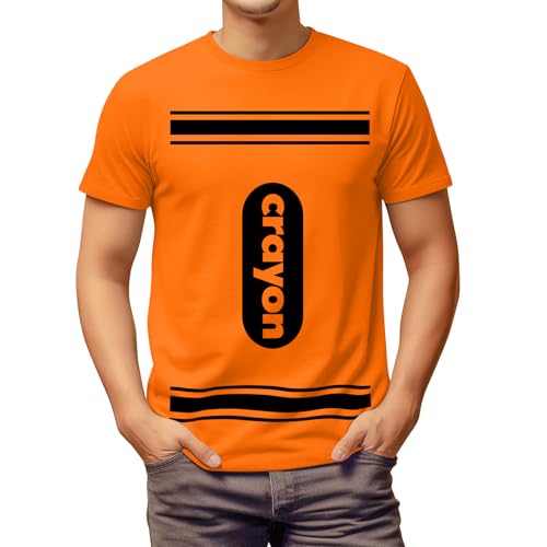 Coume Halloween Costume Crayon T-Shirt Crayon Graphic Shirt Adult Costume
