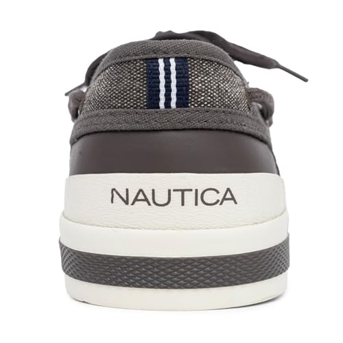 Image of Nautica Men's Casual Boat Shoes, Moc-Toe Loafers with Cushioned Insole, Deck Fashion Sneaker