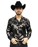 Men's Fashion Shirt | Camisas De Moda para Hombre (US, Alpha, Large, Regular, Regular, 1, EB-05-03 - Black)