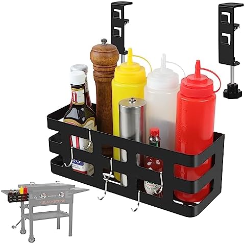 Griddle Caddy for 28"/36" Blackstone Griddles/Prep Cart Space-saving Grill Caddy No-punch Installation of Blackstone Griddle Accessories Blackstone Griddle Caddy is Compatible with Any Countertop