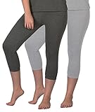 Selfcare Girl's Thermal Lower - Set of 2 (D4-Grey, L4 Grey, 9-10 Years)