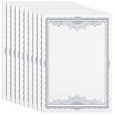 jojofuny 10 Hojas de Papel A4 Blanco para Certificados de Graduación Imprimibles y, Material Papel Cómodo Esquinas Redondeadas para Uso en Oficina