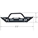 Hunter Front Bumper for 87-06 Jeep Wrangler TJ & YJ Rock Crawler Black Texture Off Road Bumper with Winch Plate & 4X LED Lights & 2X D-Rings