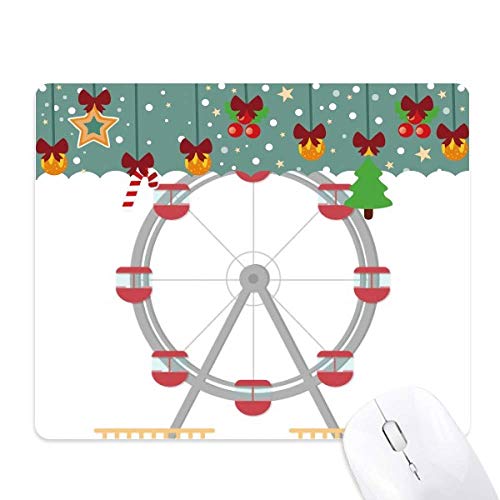Tapis de souris caoutchouc coloré grand format sous-main grande roue de Noël