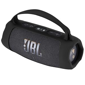 Yaowanguan Silicone Case for JBL Charge 5 WiFi & Bluetooth Speaker, Black