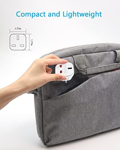 UK to US Plug Adaptor, USA Travel Adapter, US Plug Adapter 3 pin to 2 Pin Flat Plug Adapter Type G to Type A, Type B and Type I, for America, Mexico, Thailand, Canada, Australia and More (Pack of 5)