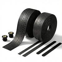 BOOSTOR Fahrrad Lenkerband Rutschfest und Stoßdämpfend Lenkerband Rennrad Griffband Selbstklebend Mountainbike/Gravel Fahrrad Handlebar Tape Schwarz 2200X30X3MM 2x Klebestreifen