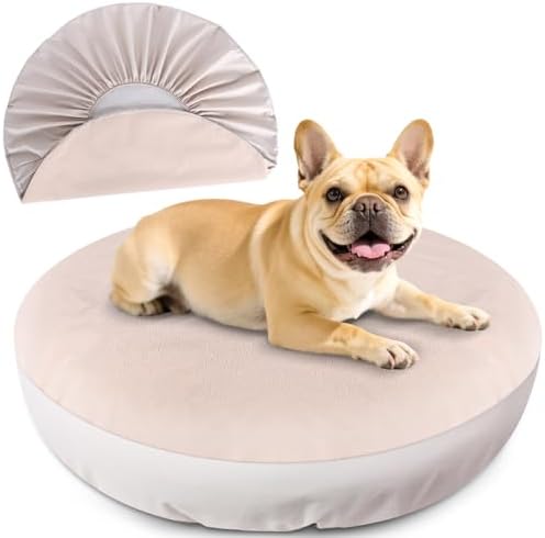 Dog Bed Covers Replacement Washable for Round & Donut Dog Bed 100...